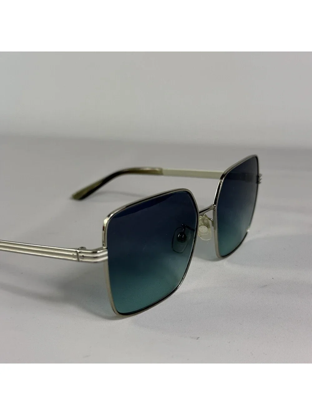 Tory Burch Women's Sunglasses TY6087 33114S Shiny Silver 55mm Square Metal